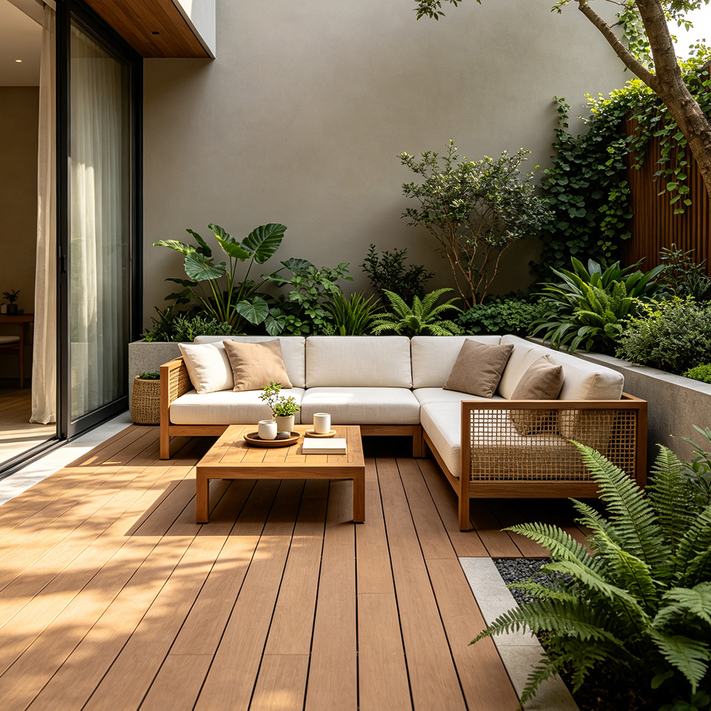 2D Wood Grain Square Hole Decking